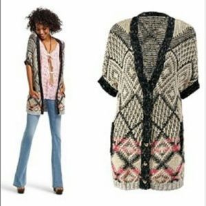 CAbi Provence long line cardigan, pockets! S